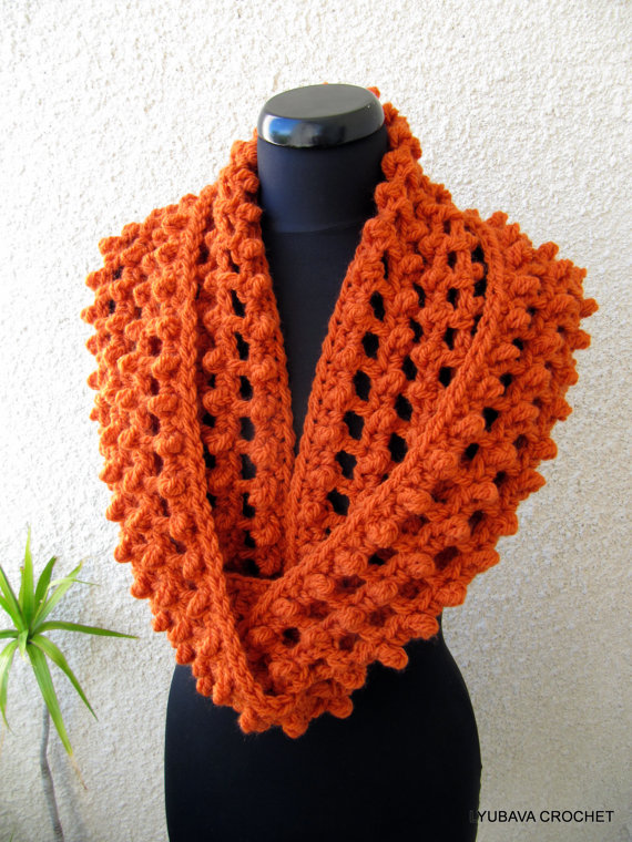 Infinity Orange Scarf