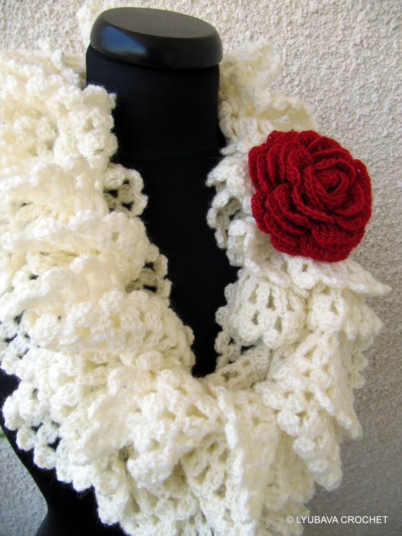 Marvellous Ruffle Lace Scarf