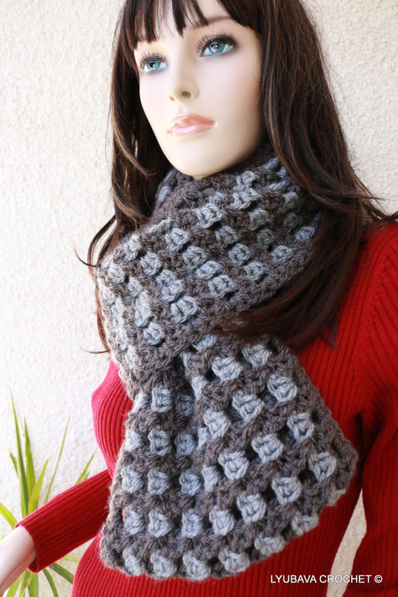 Crochet Chunky Infinity Scarf