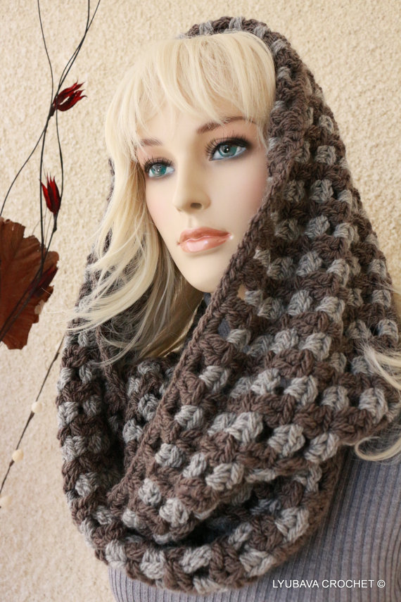 Infinity Chunky Two Tone Scarf